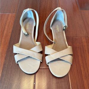 Old Navy Tan Sandals with Slight Heel Size 10
